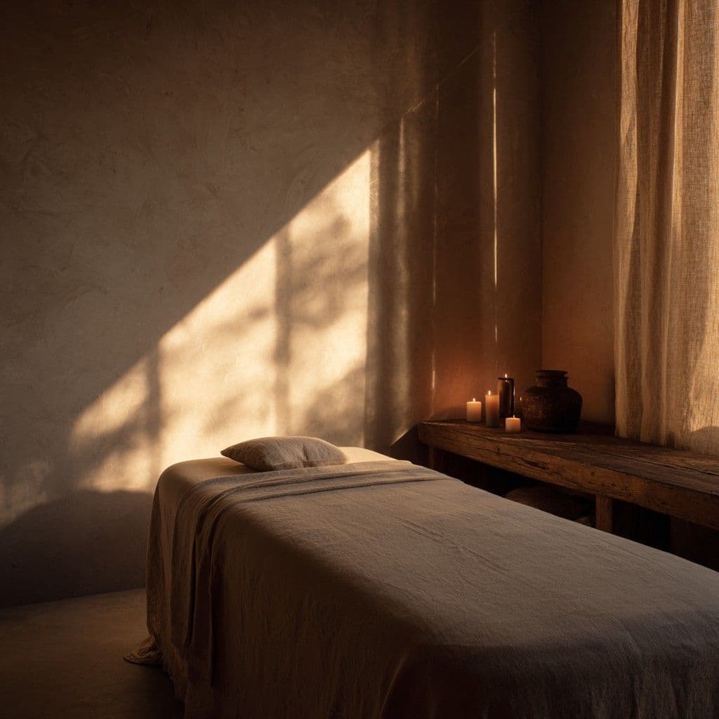 A blissfull head spa treatment room